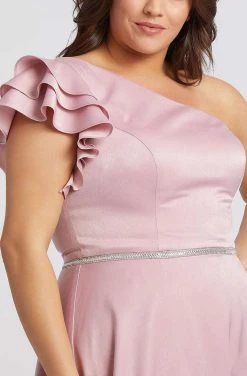 Formal Gowns Mac Duggal Fabulouss - 48979F Ruffled Sleeve Asymmetric Long Dress 7 Formal Gowns Mac Duggal Fabulouss - 48979F Ruffled Sleeve Asymmetric Long Dress