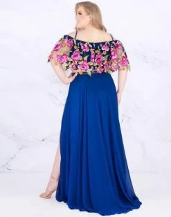 Formal Gowns Mac Duggal Fabulouss - 77521F Embellished And Printed A-line Dress 6 Formal Gowns Mac Duggal Fabulouss - 77521F Embellished And Printed A-line Dress