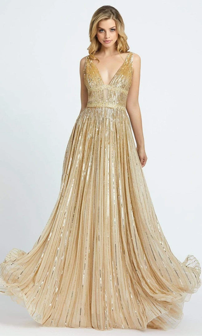 Formal Gowns Mac Duggal - Glimmering Sequin Embellished A-Line Prom Gown 4906M - 1 Pc Black / Silver In Size 10 Available 6 Formal Gowns Mac Duggal - Glimmering Sequin Embellished A-Line Prom Gown 4906M - 1 Pc Black / Silver In Size 10 Available