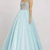 Mac Duggal Prom - 12266M Crystal Beaded V-neck Ballgown