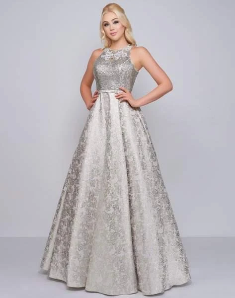 Mac Duggal Prom - 2090M Jewel Crusted Metallic Brocade Ballgown 3 Mac Duggal Prom - 2090M Jewel Crusted Metallic Brocade Ballgown