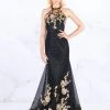 Mac Duggal Prom - 30578M Beaded Halter Strappy Back Embellished Gown