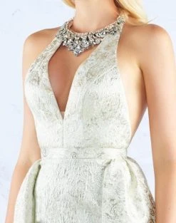 Mac Duggal Prom - 66741M Crystal Accented Halter Dress With Overskirt Formal Gowns 8 Mac Duggal Prom - 66741M Crystal Accented Halter Dress With Overskirt Formal Gowns