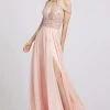 Mac Duggal Prom - 66879M Beaded Halter Cutout Gown With Slit Formal Gowns 1 Mac Duggal Prom - 66879M Beaded Halter Cutout Gown With Slit Formal Gowns