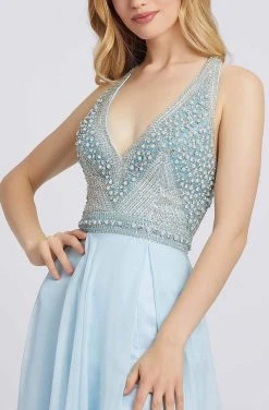 Mac Duggal Prom - 66881M Beaded Plunging Halter A-Line Gown Formal Gowns 7 Mac Duggal Prom - 66881M Beaded Plunging Halter A-Line Gown Formal Gowns