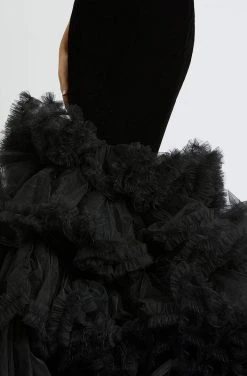 Mac Duggal Prom - 67302M Deep V-neck Ruffled Mermaid Dress Formal Gowns