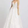Mac Duggal Prom - 67309M Bedazzled Plunging V-neck A-line Gown Formal Gowns