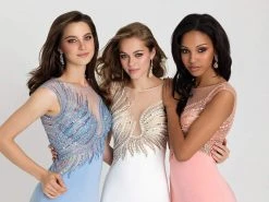 Madison James - 16-387 Dress In Coral Formal Gowns