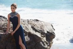 Madison James - 16-436 Dress In Navy