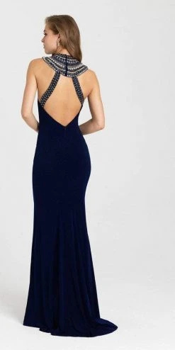 Madison James - 16-436 Dress In Navy