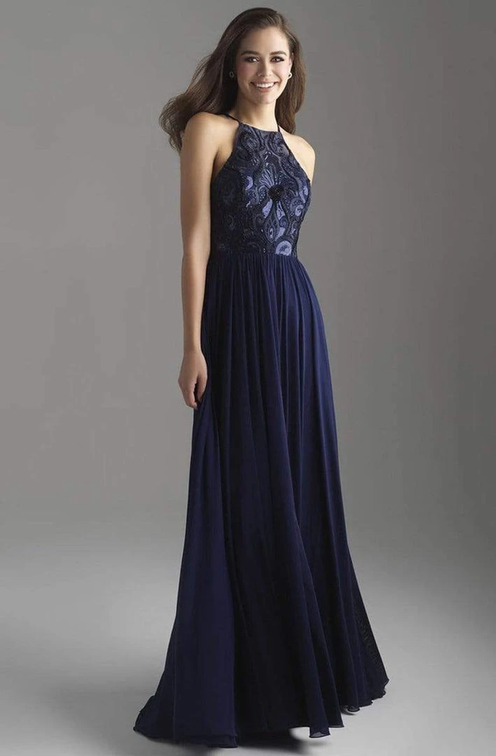 Formal Gowns Madison James - 18-605 Sequin Ornate Embroidered Bodice A-Line Gown 5 Formal Gowns Madison James - 18-605 Sequin Ornate Embroidered Bodice A-Line Gown