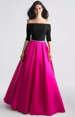 Madison James - 18-609 Off The Shoulder Full A-Line Mikado Dress Formal Gowns 8 Madison James - 18-609 Off The Shoulder Full A-Line Mikado Dress Formal Gowns