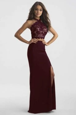 Madison James - 18-619 Two Piece Lace Sheath Dress 9 Madison James - 18-619 Two Piece Lace Sheath Dress