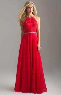 Madison James - 18-621 Beaded Halter Neck Lace And Chiffon Gown Formal Gowns 12 Madison James - 18-621 Beaded Halter Neck Lace And Chiffon Gown Formal Gowns