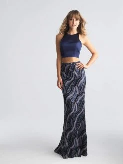 Madison James - 18-626 Two Piece Fitted Evening Dress