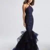 Formal Gowns Madison James - 18-647 Floral Lace Halter Tulle Mermaid Dress 2 Formal Gowns Madison James - 18-647 Floral Lace Halter Tulle Mermaid Dress