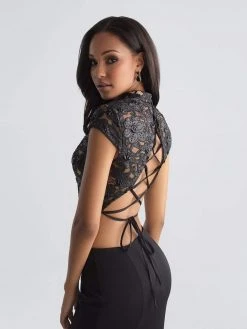 Madison James - 18-655 Two Piece High Neck Evening Gown Formal Gowns 9 Madison James - 18-655 Two Piece High Neck Evening Gown Formal Gowns