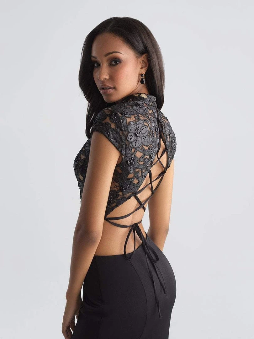 Madison James - 18-655 Two Piece High Neck Evening Gown Formal Gowns 6 Madison James - 18-655 Two Piece High Neck Evening Gown Formal Gowns