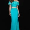 Madison James - 18-667 Pretty Two Piece Off Shoulder Sheath Dress Formal Gowns 1 Madison James - 18-667 Pretty Two Piece Off Shoulder Sheath Dress Formal Gowns