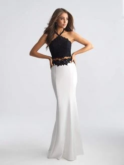 Formal Gowns Madison James - 18-673 Lace Two Piece Sheath Dress 10 Formal Gowns Madison James - 18-673 Lace Two Piece Sheath Dress