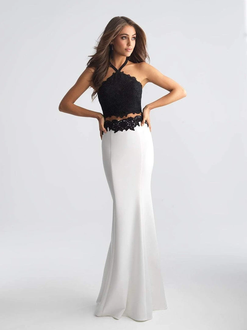 Formal Gowns Madison James - 18-673 Lace Two Piece Sheath Dress 6 Formal Gowns Madison James - 18-673 Lace Two Piece Sheath Dress