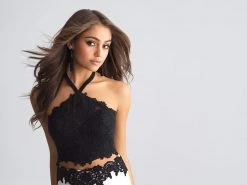 Formal Gowns Madison James - 18-673 Lace Two Piece Sheath Dress 11 Formal Gowns Madison James - 18-673 Lace Two Piece Sheath Dress