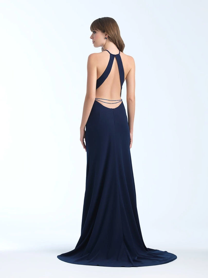 Madison James - 18-677 Sleeveless Halter Sheath Dress 4 Madison James - 18-677 Sleeveless Halter Sheath Dress