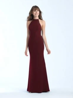 Madison James - 18-677 Sleeveless Halter Sheath Dress 7 Madison James - 18-677 Sleeveless Halter Sheath Dress
