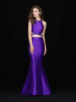 Madison James - 18-689 Embellished Halter Mermaid Dress Formal Gowns 9 Madison James - 18-689 Embellished Halter Mermaid Dress Formal Gowns