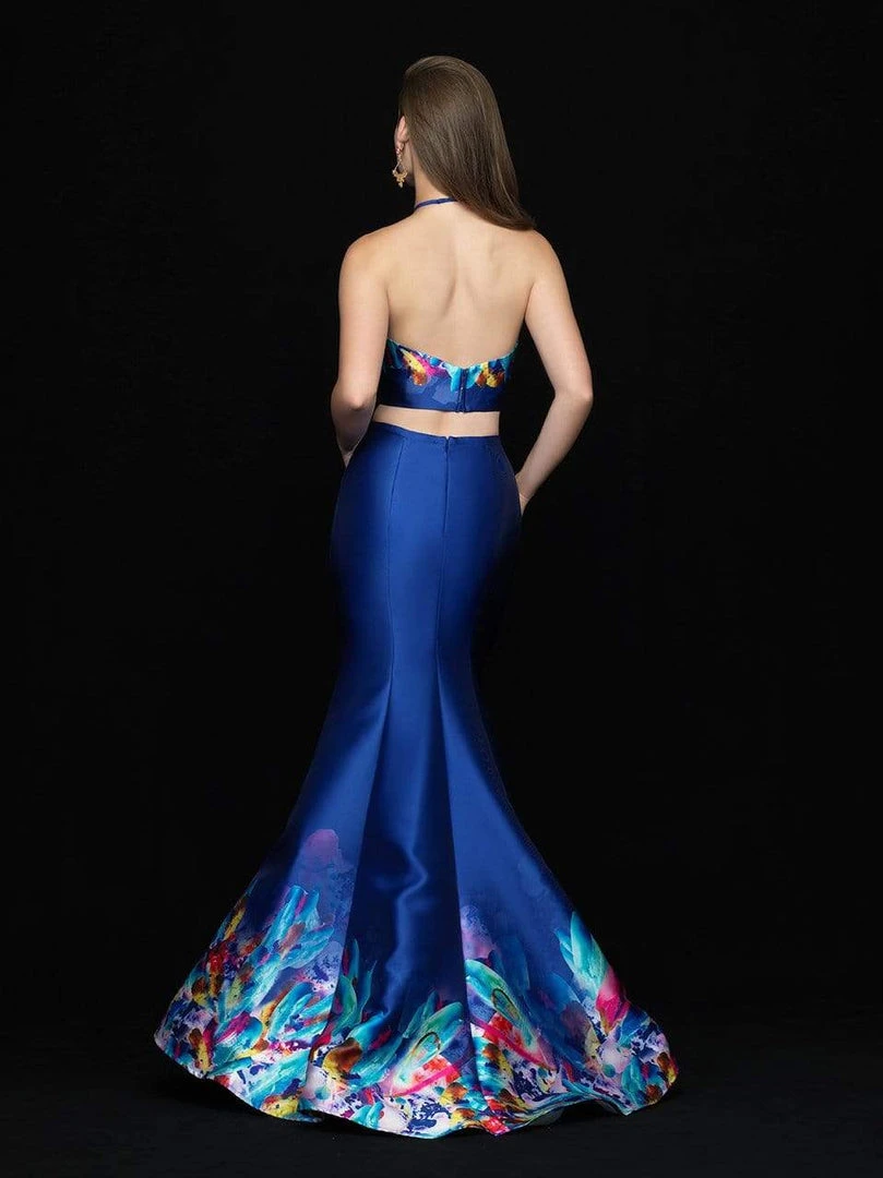 Madison James - 18-691 Halter Neck Two-Piece Mikado Mermaid Gown 4 Madison James - 18-691 Halter Neck Two-Piece Mikado Mermaid Gown