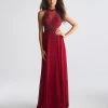 Formal Gowns Madison James - 18-694 Beaded Halter A-line Dress 2 Formal Gowns Madison James - 18-694 Beaded Halter A-line Dress
