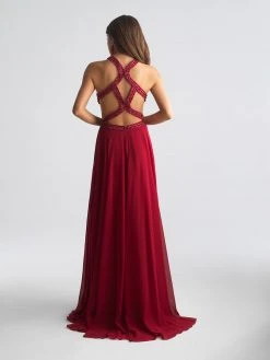 Formal Gowns Madison James - 18-694 Beaded Halter A-line Dress 7 Formal Gowns Madison James - 18-694 Beaded Halter A-line Dress