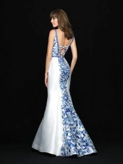 Formal Gowns Madison James - 18-727 Deep V-neck Floral Print Mermaid Gown 7 Formal Gowns Madison James - 18-727 Deep V-neck Floral Print Mermaid Gown