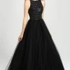 Madison James - 19-119 Beaded Jewel Pleated Ballgown Formal Gowns