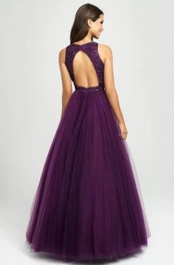 Madison James - 19-119 Beaded Jewel Pleated Ballgown Formal Gowns 8 Madison James - 19-119 Beaded Jewel Pleated Ballgown Formal Gowns