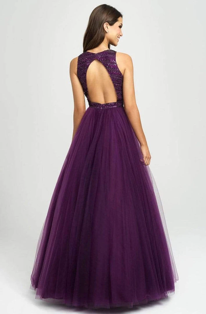Madison James - 19-119 Beaded Jewel Pleated Ballgown Formal Gowns 5 Madison James - 19-119 Beaded Jewel Pleated Ballgown Formal Gowns