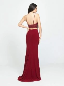 Madison James - 19-151 Two Piece Lace Jersey Trumpet Dress 8 Madison James - 19-151 Two Piece Lace Jersey Trumpet Dress