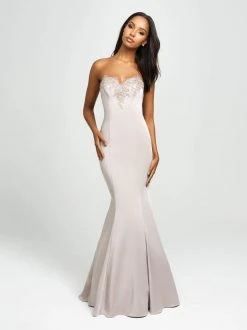 Formal Gowns Madison James - 19-172 Ruffled Drape Strapless Sweetheart Mermaid Gown