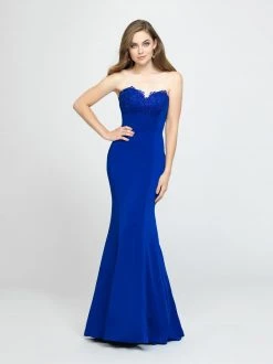 Formal Gowns Madison James - 19-172 Ruffled Drape Strapless Sweetheart Mermaid Gown