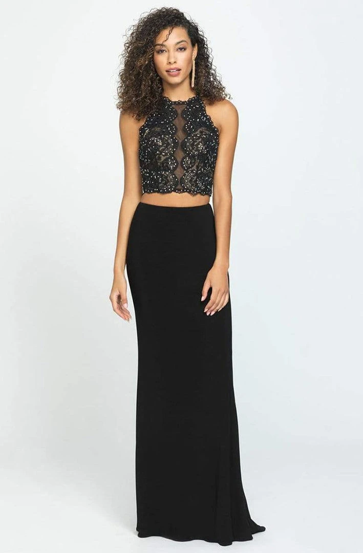 Madison James - 19-189 Beaded Lace Two Piece Jersey Sheath Dress 3 Madison James - 19-189 Beaded Lace Two Piece Jersey Sheath Dress