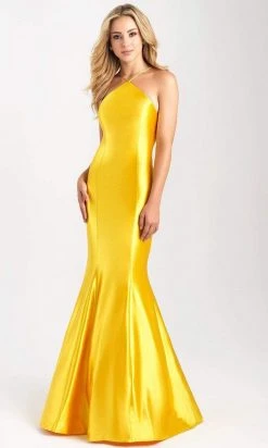 Madison James - 20-308 Halter Neck Open Back Mermaid Evening Gown 12 Madison James - 20-308 Halter Neck Open Back Mermaid Evening Gown