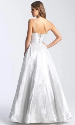 Madison James - 20-310 Square Mikado A-Line Dress 5 Madison James - 20-310 Square Mikado A-Line Dress