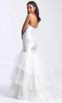 Madison James - 20-311 Sweetheart Tiered Ruffle Mermaid Dress Formal Gowns