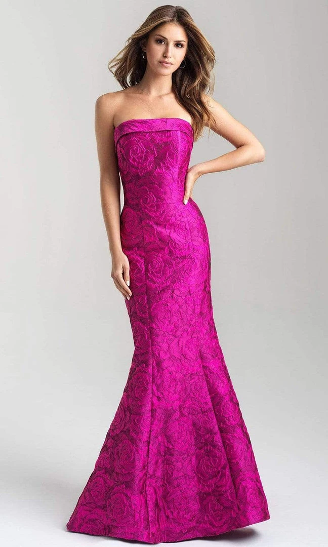 Madison James - 20-315 Floral Brocade Strapless Mermaid Dress 3 Madison James - 20-315 Floral Brocade Strapless Mermaid Dress