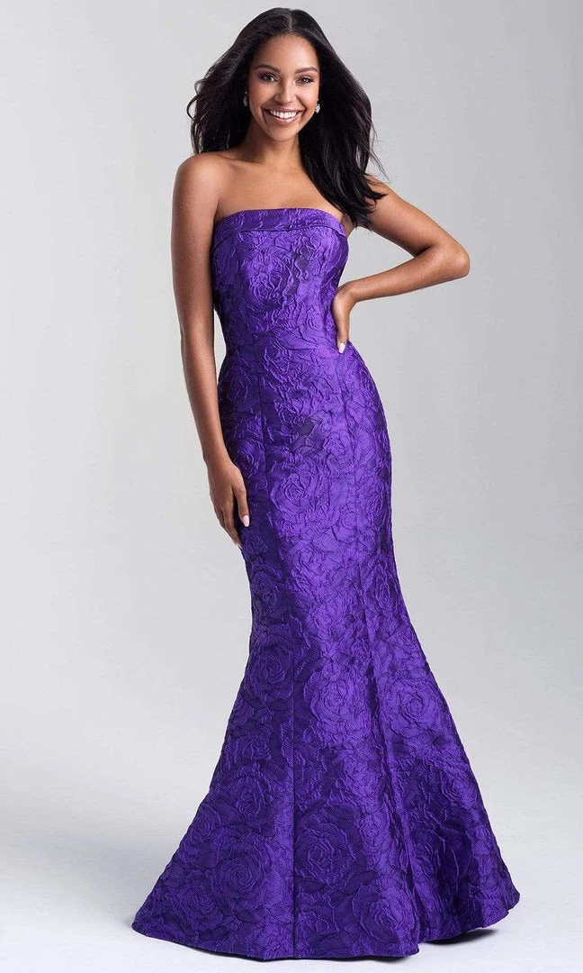 Madison James - 20-315 Floral Brocade Strapless Mermaid Dress 5 Madison James - 20-315 Floral Brocade Strapless Mermaid Dress