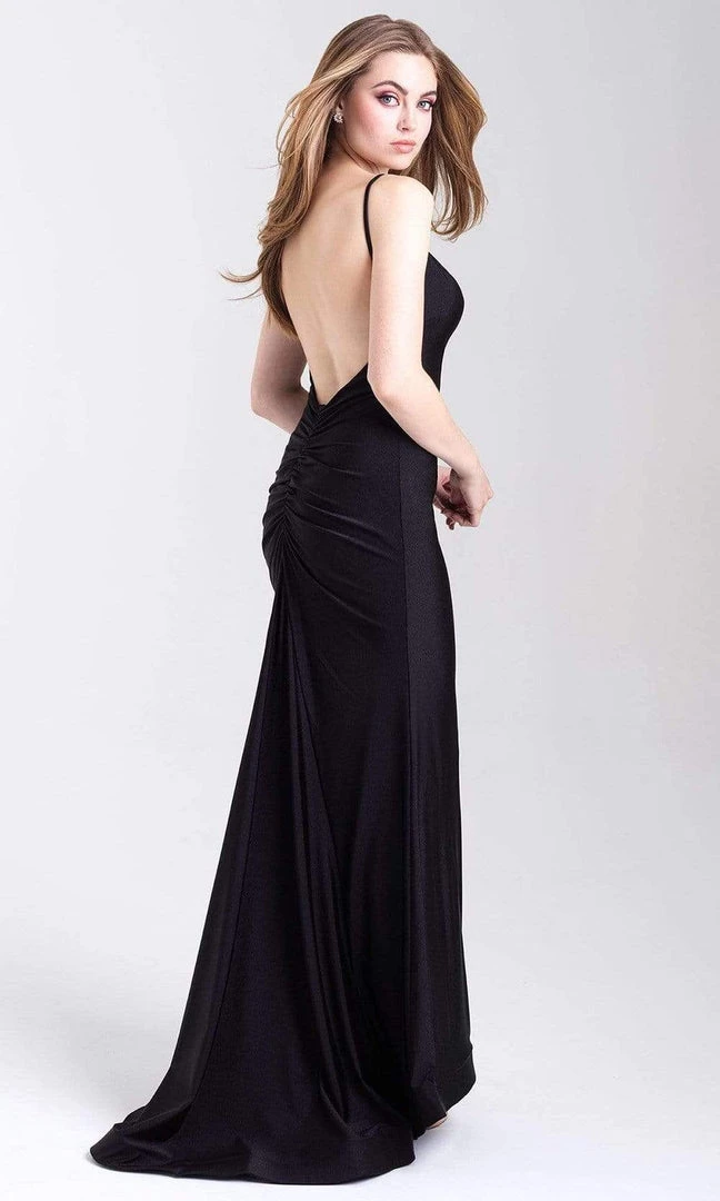 Formal Gowns Madison James - 20-319 Illusion Plunging Neck Sleeveless Mermaid Gown 5 Formal Gowns Madison James - 20-319 Illusion Plunging Neck Sleeveless Mermaid Gown