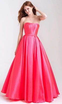Madison James - 20-323 Strapless Sweetheart Satin Taffeta Ballgown