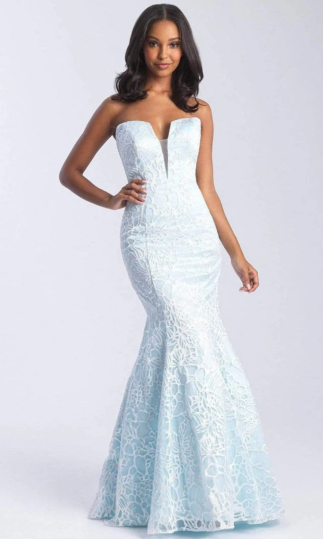 Madison James - 20-329 Plunging Sweetheart Lace Openwork Gown Formal Gowns 3 Madison James - 20-329 Plunging Sweetheart Lace Openwork Gown Formal Gowns
