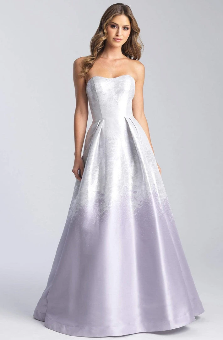 Madison James - 20-334 Contrast Print Metallic Mikado Ballgown 3 Madison James - 20-334 Contrast Print Metallic Mikado Ballgown