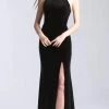 Formal Gowns Madison James - 20-350 Jeweled Collar Halter Velvet Gown